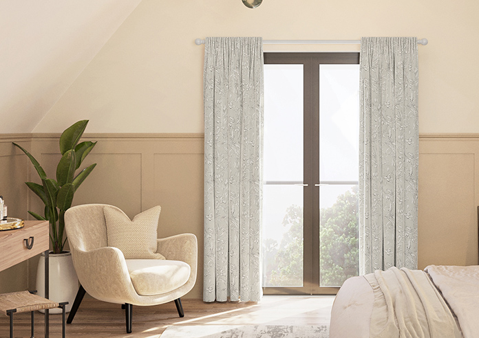 Aviary Velvet, Whisper - Made to Measure Curtain - Image 3